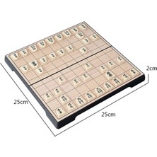 Chaoduo Shop Manyetik Shogi Tarzı Japonya Shogi 25*25*2 cm Satranç Oyunu Manyetik Katlanabilir Satranç Masası Uluslararası Checker Sho-Gi Zeka Oyunu Hediye Oyuncak Olarak J01 (Yurt Dışından)