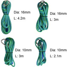 Chaoduo Shop 10MM-2.1M Tarzı Tekne Kanosu Için 4 Boyutlu Ağır Hizmet Örgülü Hat Deniz Halat Tüpü Tekne Yerleştirme Hatları (Yurt Dışından)