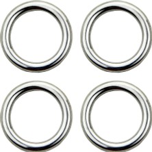 Chaoduo Shop O Yüzük 4 x 20MM Tarzı 5 Adet O Ring & D Ring Paslanmaz Çelik Cilalı Kaynaklı Genişlik Kayık Tekne Aksesuarları Deniz Şişme Bot (Yurt Dışından)