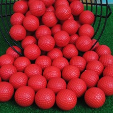 Chaoduo Shop Kırmızı Stil Elastik Kapalı Golf Yumuşak Oyun Topu Sarı Golf Pu Topu Eğitim Uygulaması Elastik Köpük Golf Sünger Kauçuk Toplar Kapsül Yardımcıları (Yurt Dışından)