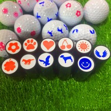 Chaoduo Shop C Stili Golf Topu Damga Marker Mürekkep Topu Stamper Hızlı Kuruyan Işaretleyici Gösterim Mühür Plastik Çok Renkli Golf Aksesuarları Golfçü Hediye Için (Yurt Dışından)