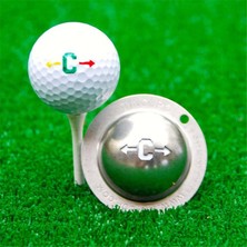 Chaoduo Shop G Tarzı Paslanmaz Çelik Golf Işaretleyici Işaretleyici Işaretleyici Aracı Golf Spor Aleti Yüksek Li Malzeme Çeşitli Tarzları Kullanmak Garantilidir (Yurt Dışından)