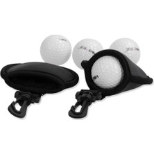 Chaoduo Shop Siyah Stil Golf Topu Yıkayıcı Temizleyici Kılıf Çanta Golf Silme Torbası Golf Koruyucu Kol Hafif Taşınabilir Dayanıklı Golf Topu Ovma Aracı (Yurt Dışından)