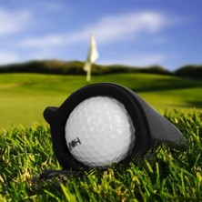 Chaoduo Shop Siyah Stil Golf Topu Yıkayıcı Temizleyici Kılıf Çanta Golf Silme Torbası Golf Koruyucu Kol Hafif Taşınabilir Dayanıklı Golf Topu Ovma Aracı (Yurt Dışından)