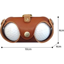 Chaoduo Shop Kumral Tarzı 1 Adet Golf Mini Top Çanta Faux Deri Bel Kılıfı Saklama Çantası Konteyner 2 Topları Tutun Döner Bel Kemeri Klipsi (Yurt Dışından)