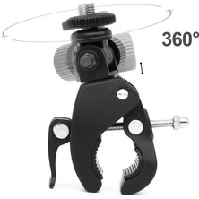 Chaoduo Shop Golf Çantası Klipsi Hareketli Kamera Braketi Güneşlik Sürüş Işık Çubuğu Araba Sabit Klipsli Pense Güçlü Cl° Dönen Sürüş Kaydedici (Yurt Dışından)