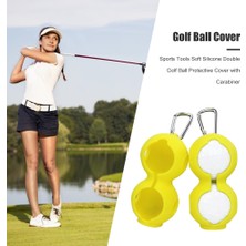 Chaoduo Shop Kırmızı Çift Delik Stili Golf Topu Koruyucu Kapak Yumuşak Silikon Bel Tutucu Kol Saklama Çantası Anahtarlık Golf Aksesuarları Spor Araçları (Yurt Dışından)