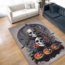 Homshtag Kuru Kafa Temalı Dijital Baskılı Halı Modern Halı Dokuma Tabanlı Çok Renkli Salon Halısı