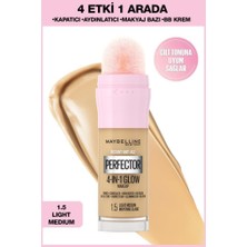 Maybelline New York Instant Perfector Glow 4 Etki 1 Arada Fondöten- 1.5 Light Medium 20 Ml