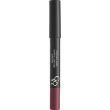 Golden Rose Matte Lipstick Crayon No: 19 Dark Violet - Mat Kalem Ruj - 8691190903190