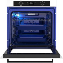 Luxell 88 Litre Platinum Beyaz Ank Set A68-SGF3 Fırın /OC88 Cam Ocak/ Da6 835 Davlumbaz Kumandalı