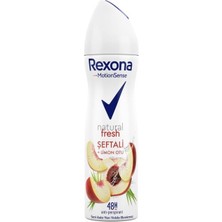 Rexona Motionsense Kadın Sprey Deodorant Natural Fresh Şeftalı + Limon Otu Tozu 150 Ml