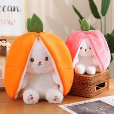 Peluş Dünyam Peluş Tavşan Uzun Kulaklı Saklambaç Tavşan Çilek Tavşan Havuç Tavşan Sevgiliye Hediye