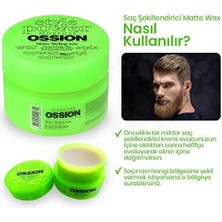 Ossion Matte Styling Wax Yeşil 100 ml x 2 Adet