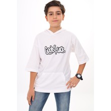 Angelos Girls Erkek Çocuk Kapüşonlu Kanguru Cepli T-Shirt 9-14 Yaş LX7072