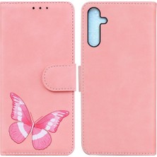 YH Mall Samsung Galaxy A25 5g Flip Folio Kapak Renk Baskılı Kelebek (Yurt Dışından)