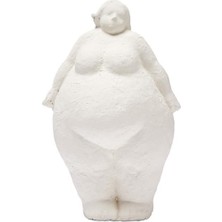 Atelier Orange 2'li Iskandinav Alle Fat Lady Dekoratif Beton Heykel Biblo