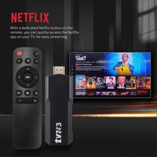 Laxsam Tvr3 Tv Stick  1080P 4K Android 12.1 + 16GB Wifi Akıllı Medya Oynatıcı Tv Stick