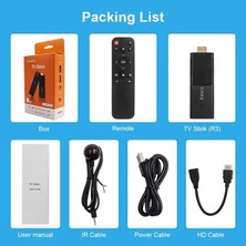 Laxsam Tvr3 Tv Stick  1080P 4K Android 12.1 + 16GB Wifi Akıllı Medya Oynatıcı Tv Stick