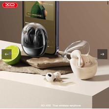 Arc  Xo X32 BEJ Uzay Şeffaf Kapak Tws Bluetooth Kulaklık