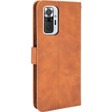 YH Mall Xiaomi Redmi Not 10 Pro Max Deri Için Kılıf Folio Flip Case Kart Tam (Yurt Dışından)