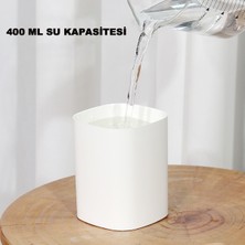 Robeve 400 ml Ultrasonik Hava Nemlendirici Ortam Nemlendirici Işıklı Hava Nemlendirici Buharlı Nemlendirici Buhar Makinesi ve Aroma Difüzörü H2O Nemlendirici Oda Nemlendirici Hava Temizleyici