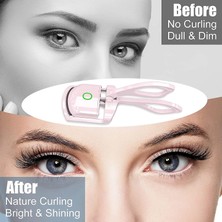 Xolo Isıtmalı Kirpik Kıvırıcı Elektronik Şarjlı Kirpik Kıvırıcı Eyelash Curler Pembe