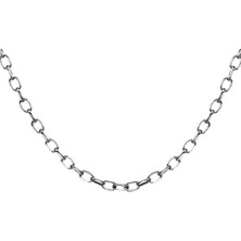 Tesbihname 925 Ayar Gümüş 60 cm Doch Cut Model Erkek Zincir Kolye