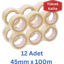 Fliqa 2011 Hotmelt Koli Bantı Şeffaf - 45MM x 100M - 12 Adet