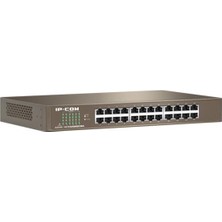 IP-Com Unmanaged,24-Ports Gigabit Switch, 13" Desktop / Rack  Mountable,metal Case