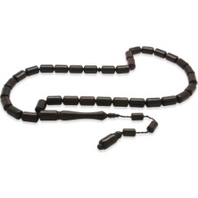 Gümüş Hediye Al Sistemli Kapsül Kesim Abanoz Ağacı Tesbih