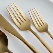 Karaca Orion Matte Gold 30 Parça 6 Kişiik Çatal Kaşık Bıçak Seti