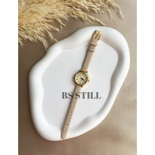 BS Still Quartz Vintage Minimal Retro Deri Kordon Kadın Kol Saati