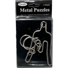 Hasyılmaz Metal Puzzle - Zeka Geliştirici Oyun - Eğitici Beceri Oyunu (Model 6)