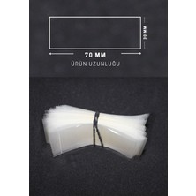 Key Market 100 Lü Standart Kavanozlar Için Baskısız 40 - 42 mm Güvenlik Emniyet Bandı (100 Adet)