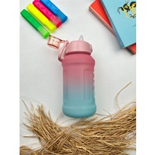 Tohana H20 Pipetli Renkli Polikarbon Spor Spor Matara Çocuk Genç Suluk Su Şişesi Suluk Su Şişesi 1000 ml