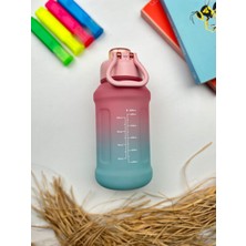 Tohana H20 Pipetli Renkli Polikarbon Spor Spor Matara Çocuk Genç Suluk Su Şişesi Suluk Su Şişesi 1000 ml