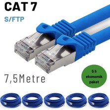 IRENIS 5 Adet 7,5 Metre  Cat7 Kablo S/ftp Ethernet Network Lan Ağ Kablosu