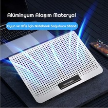 Yenilzd Ice Coorel A18 Oyuncu Metalik Yüzey Notebook Laptop Soğutucu