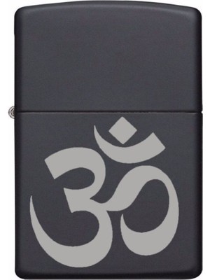 Market66 Om Sembolü Lazer Silinmez Resimli Benzinli Çakmak Metal Alaşım Hediyelik