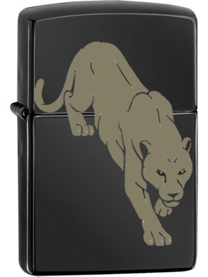 Market66 Vahşi Panter Lazer Silinmez Resimli Benzinli Hediyelik Çakmak