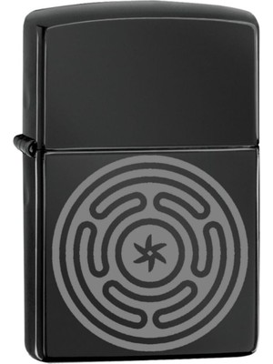 Market66 Hecate Çarkı Cadı Sembolü Pagan Tanrıça Lazer Silinmez Resimli Benzinli Çakmak Hediyelik