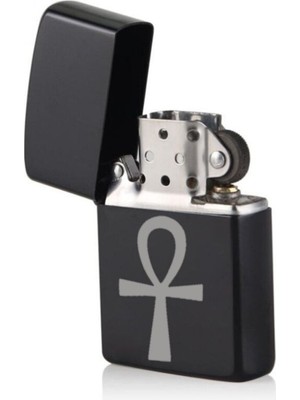 Market66 Antik Mısır Ankh Sonsuz Yaşam Lazer Silinmez Resimli Benzinli Çakmak Isim Yazılabilir Hediyelik