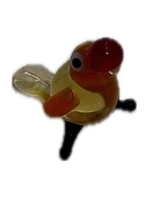 Hasyılmaz El Yapımı Mini Murano Cam Kuş Biblo A168-06