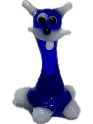 Hasyılmaz El Yapımı Mini Murano Cam Kedi Biblo A170-02
