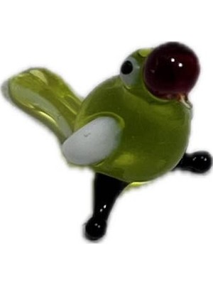 Hasyılmaz El Yapımı Mini Murano Cam Kuş Biblo A171-09