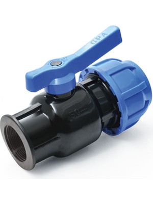 GPA Plastik Kaplin-Dişi Vana 40X1¼”MM