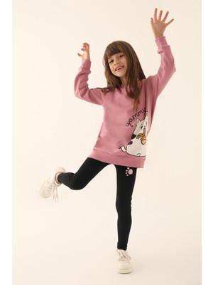 RolyPoly Yammy Pembe Kız Çocuk Tayt Takım