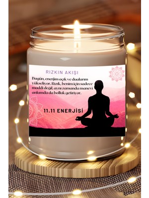 Dodo Candles Enerjim Açık | 11.11 Enerjisi | Lavanta Kokulu Mum | Meditasyon Mumları Mk-45