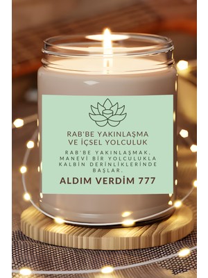 Dodo Candles Kalbin Derinlikleri | Aldım Verdim 777 Enerjisi | Sandal Ağacı Kokulu Mum | Meditasyon Mumları Mk-52